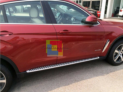 PEDANE LATERALI PER BMW X6 F16 2014+ SOTTOPORTA IN ALLUMINIO TOP QUALITA&apos; .-.
