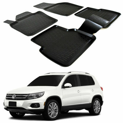 VW TIGUAN 2008-2015 TAPPETINI AUTO IN GOMMA - TAPPETI TOP QUALITA -1