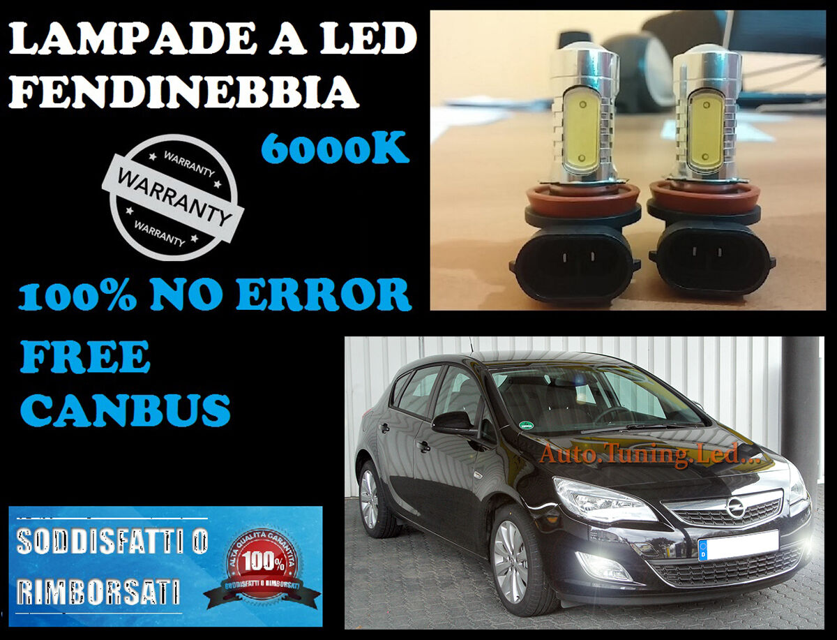 H10 LED FOG LIGHTS CREE RESISTANCE CANBUS 6000K Opel Astra J