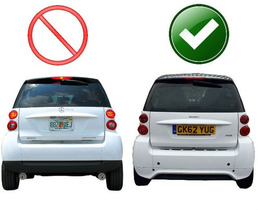 FRONT SPOILER UNDER BUMPER + DIFFUSER FOR SMART FORTWO 451 2012-2015 -