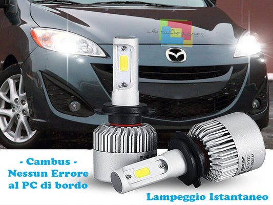 LED LOW BEAM LAMPS MAZDA 5 2011+ INSTANT 6000K CREE