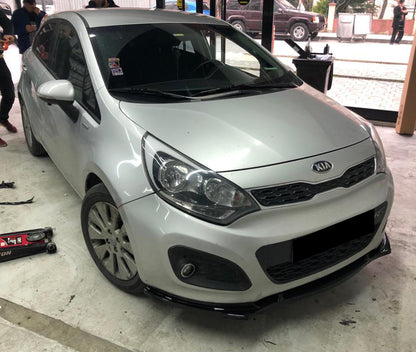 KIA RIO MK3 III LIP SPOILER SOTTO PARAURTI ANTERIORE IN ABS LOOK SPORTIVO NERO