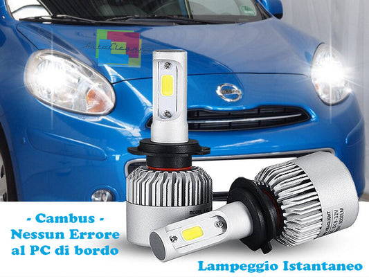 LAMPADE ABBAGLIANTI ANABBAGLIANTI LED NISSAN MICRA 2010+ ISTANTANEO CREE