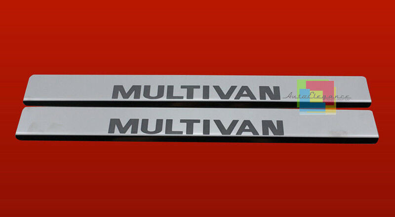 VW T5 MULTIVAN BATTITACCO ADESIVO CROMATI LOOK SPORTIVO 2 PEZZI