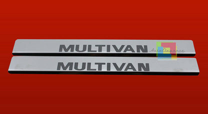 VW T5 MULTIVAN BATTITACCO ADESIVO CROMATI LOOK SPORTIVO 2 PEZZI