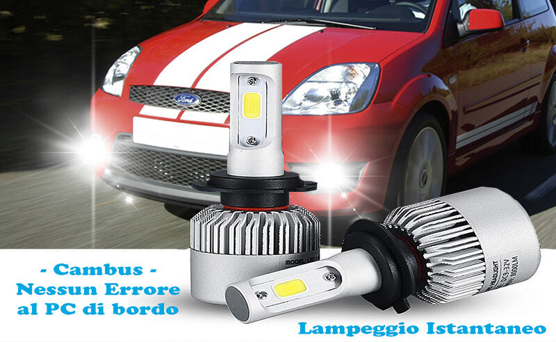 LAMPADE FENDINEBBIA A LED CREE FORD FIESTA 01-08 CAMBUS 6000K BIANCO GHIACCIO