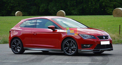 SEAT LEON 5F 2012+ 3 DOOR SIDE SKIRTS SPORTY LOOK UNDER DOOR SPOILER