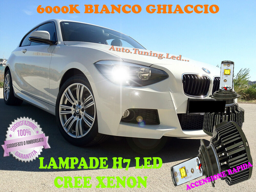 BMW SERIE 1 F21 LAMPADE H7 CREE XENON ANABBAGLIANTE 6000K BIANCO PURO - BMW AUTOELEGANCERICAMBI