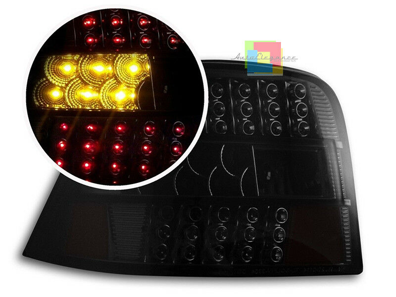 VW Golf 4 1997-2004 PAIR OF FULL LED REAR LIGHTS BLACK SMOKE SPORTS LIGHTS