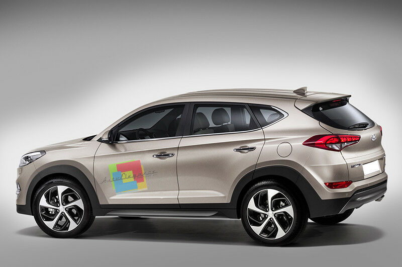 CORNICE FINESTRINI CROMATA HYUNDAI TUCSON TLE 2015+ MODANATURE ADESIVE ACCIAIO.- AUTOELEGANCERICAMBI