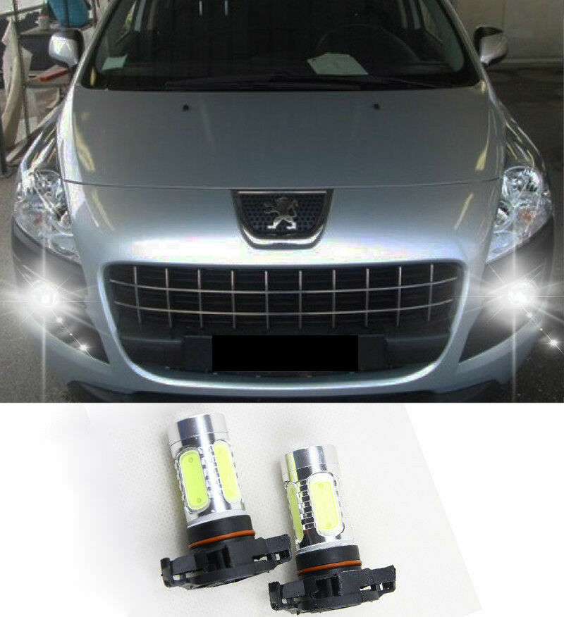 COPPIA LAMPADE FENDINEBBIA PSX24W LED CREE COB CANBUS PEUGEOT 3008 AUTOELEGANCERICAMBI