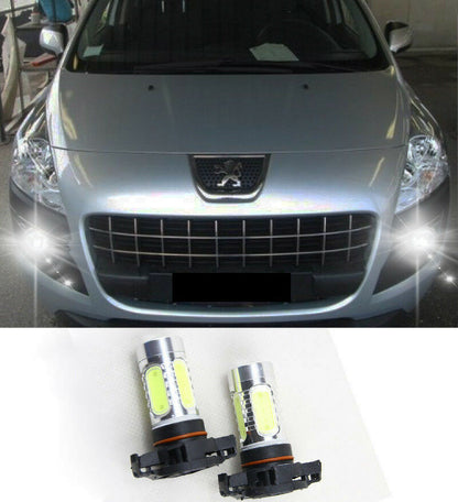 COPPIA LAMPADE FENDINEBBIA PSX24W LED CREE COB CANBUS PEUGEOT 3008 AUTOELEGANCERICAMBI