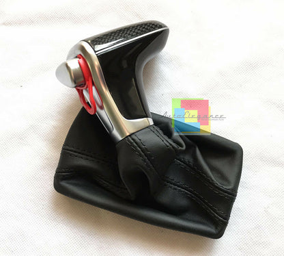 AUDI A3 8P 2008-2012 POMELLO DEL CAMBIO AUTOMATICO PELLE CARBON LOOK SLINE AUTOELEGANCERICAMBI