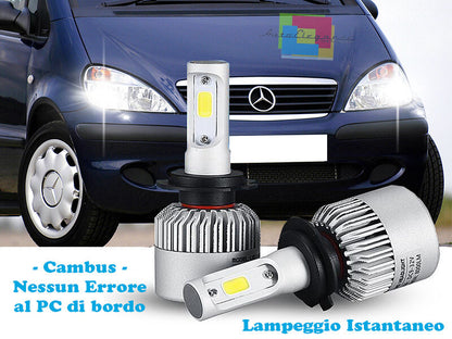 MERCEDES A-CLASS W168 INSTANT LED LOW BEAM HEADLIGHTS CREE 6000K WHITE