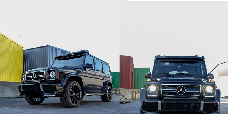 SPOILER ANTERIORE A LED MERCEDES CLASSE G W463 6X6 DESIGN DAL 1989 IN POI