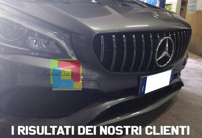 MERCEDES CLA W117 2013 AL 2016 GRIGLIA ANTERIORE AMG PANAMERICANA PROFILI CROMAT