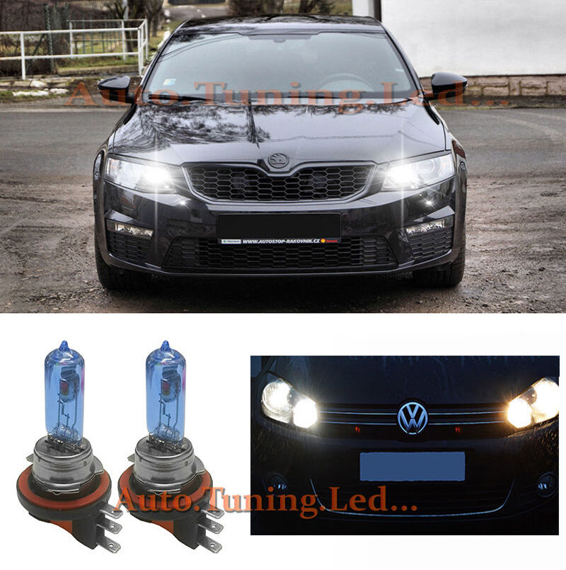 SKODA OCTAVIA 3 LAMPADE H15 55W 12V BLU XENO DIURNE ABBAGLIANTI POSIZIONI