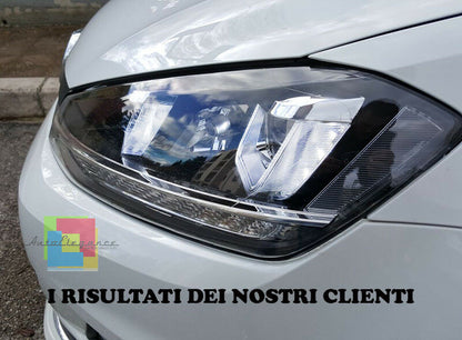 VW GOLF 7 VII 2012 IN POI FARI ANTERIORI SPORTIVI DOPPIA U LED DIURNE FANALI GTI