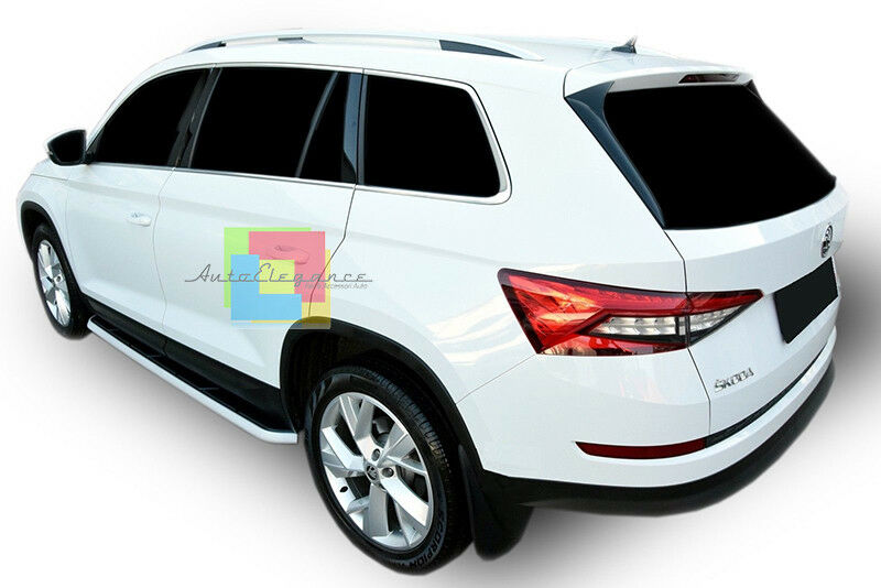 PEDANE LATERALI TOP QUALITA' PER SKODA KODIAQ 2016 IN POI SOTTOPORTA ANTISCIVOLO