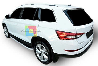PEDANE LATERALI TOP QUALITA' PER SKODA KODIAQ 2016 IN POI SOTTOPORTA ANTISCIVOLO