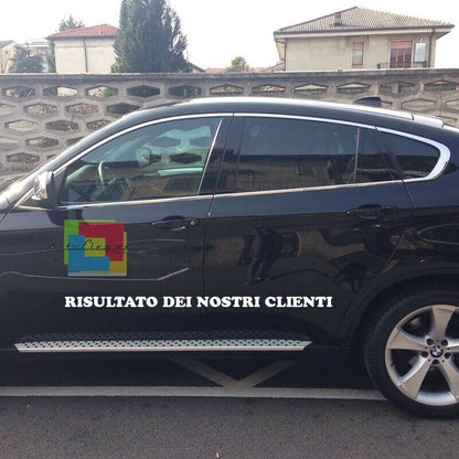 CORNICE FINESTRINI CROMATA BMW X6 F16 dal 2014+ - MODANATURE ADESIVE 10 PEZZI AUTOELEGANCERICAMBI