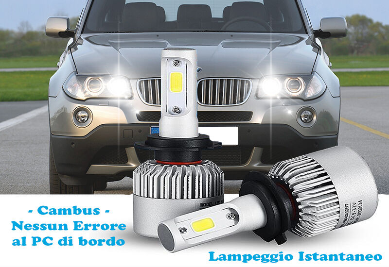 LAMPADE ABBAGLIANTI LED BMW X3 E83 LAMPEGGIO ISTANTANEO 6000K