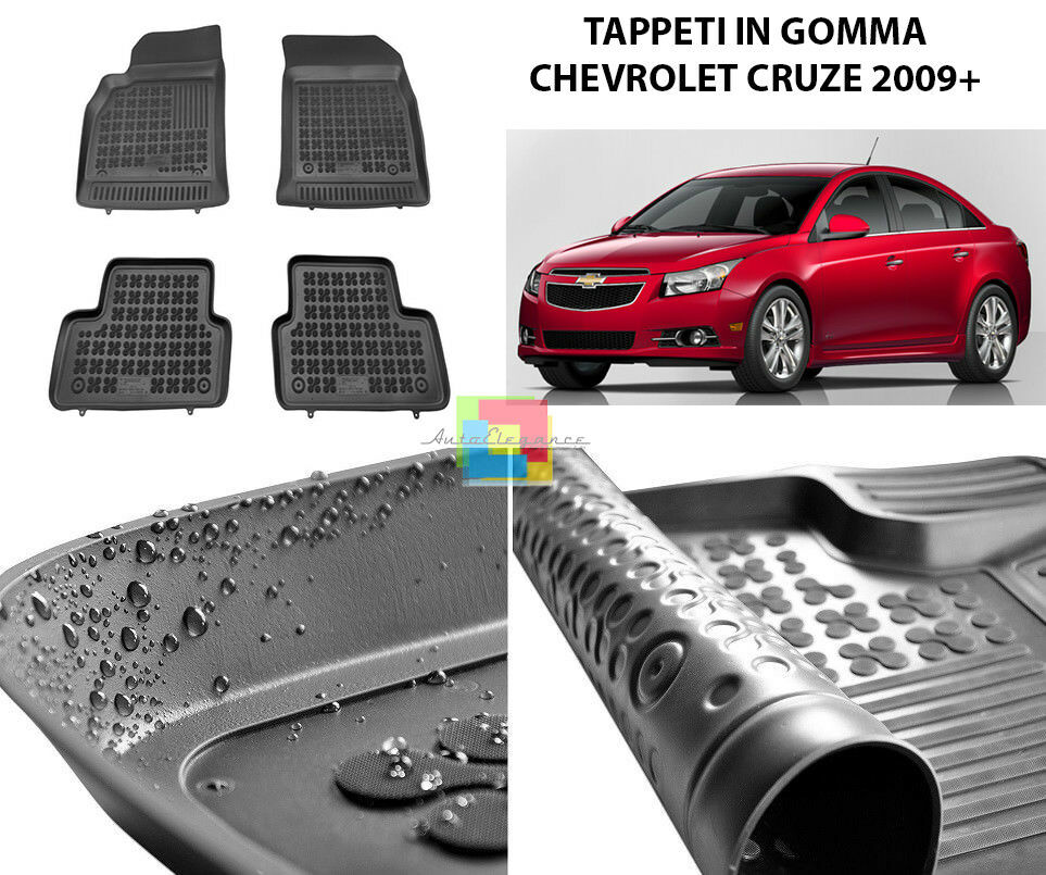 CHEVROLET CRUZE 2009 IN POI TAPPETINI AUTO IN GOMMA - TAPPETI TOP QUALITA -1 AUTOELEGANCERICAMBI