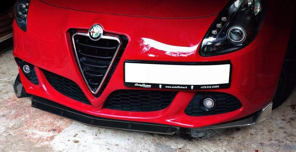 ALFA ROMEO GIULIETTA SPLITTER PARAURTI ANTERIORE NERO LUCIDO LOOK RS AUTOELEGANCERICAMBI