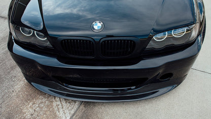 BMW SERIE 3 M3 E46 SOTTO PARAURTI ANTERIORE ABS NERO LUCIDO SPLITTER LAMA AUTOELEGANCERICAMBI