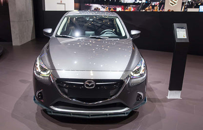 MAZDA 2 2014+ FRONT BUMPER SPLITTER GLOSS BLACK RS LOOK