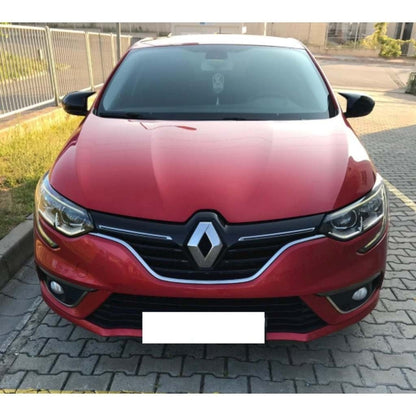 RENAULT MEGANE 4 IV CALOTTE ADESIVE SPECCHI SPECCHIETTI RETROVISORI NERO LUCIDO