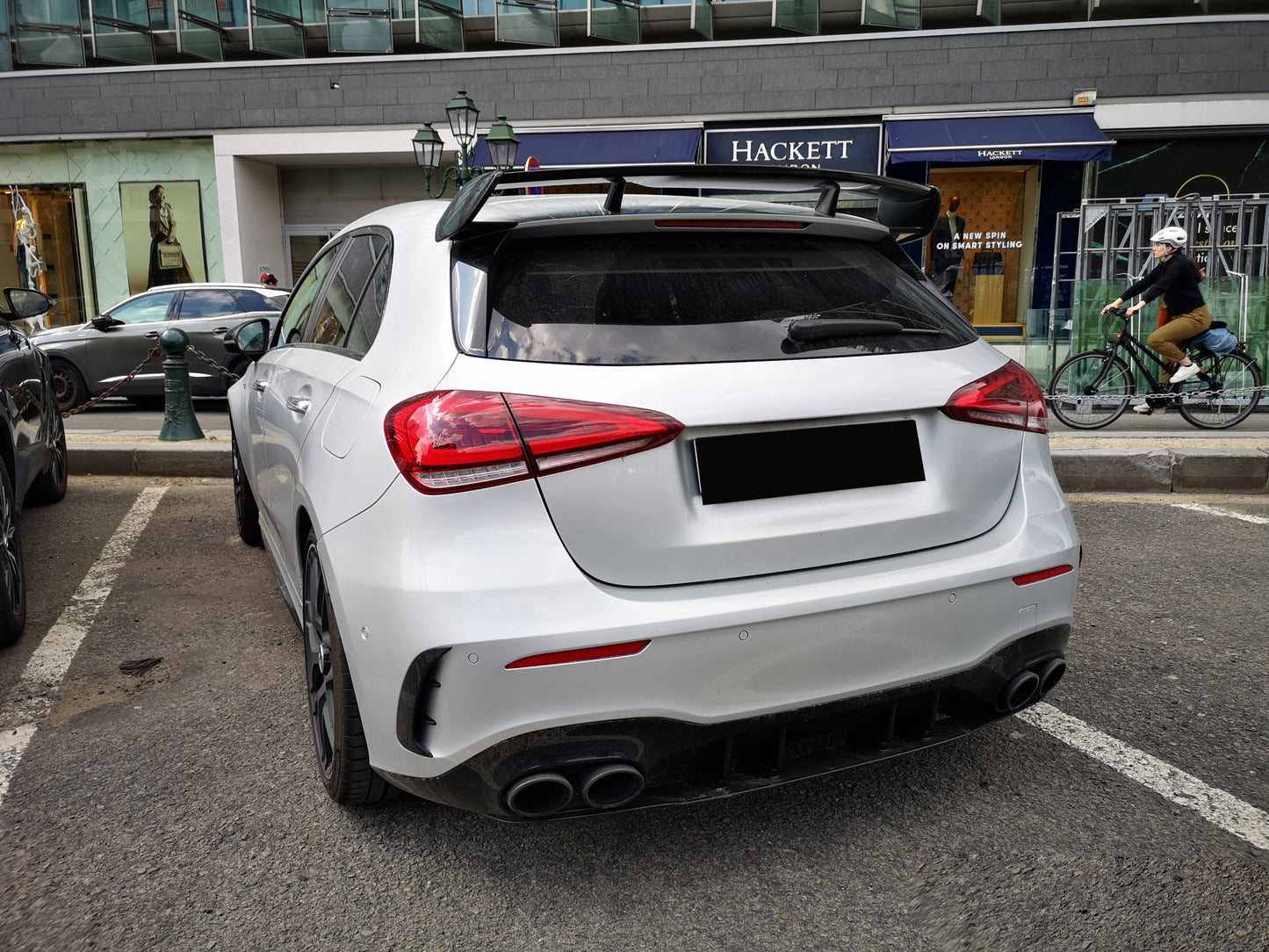 MERCEDES A-CLASS W177 2018+ REAR DIFFUSER UNDER BUMPER AMG TIPPER A45s