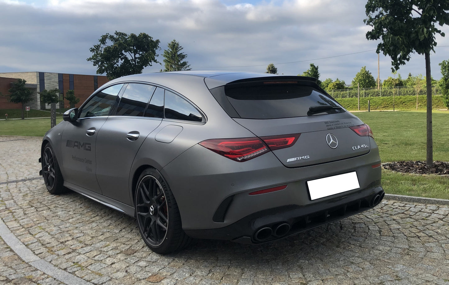 MERCEDES CLA X118 SHOOTING BRAKE DIFFUSORE POSTERIORE + TERMINALI NERI AMG A45