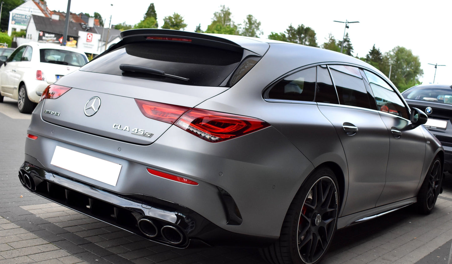 MERCEDES CLA X118 SHOOTING BRAKE DIFFUSORE POSTERIORE + TERMINALI NERI AMG A45