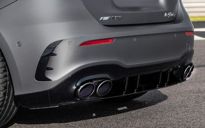 MERCEDES A-CLASS W177 2018+ REAR DIFFUSER UNDER BUMPER AMG TIPPER