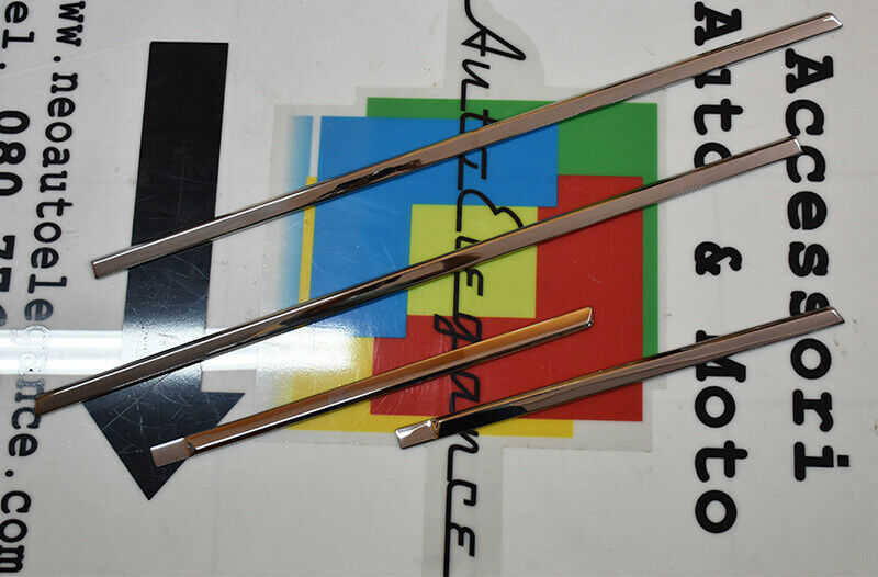 MODANATURE ADESIVE PER VW AMAROK 2010+ CORNICI CROMATE ACCIAIO INOX .