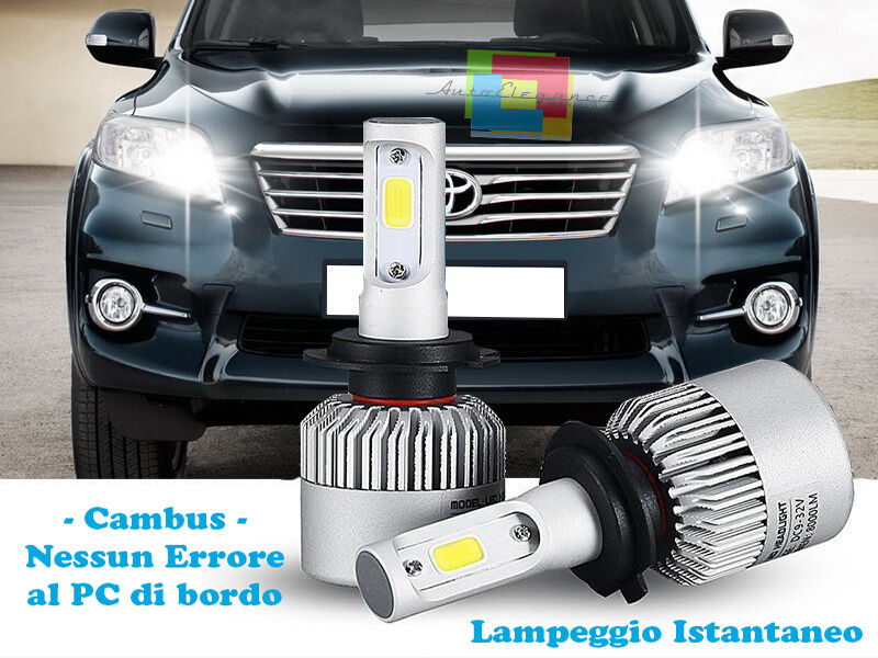 LAMPADE ABBAGLIANTI LED TOYOTA RAV4 05-11 LAMPEGGIO ISTANTANEO 6000K ---