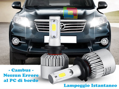 LAMPADE ABBAGLIANTI LED TOYOTA RAV4 05-11 LAMPEGGIO ISTANTANEO 6000K ---