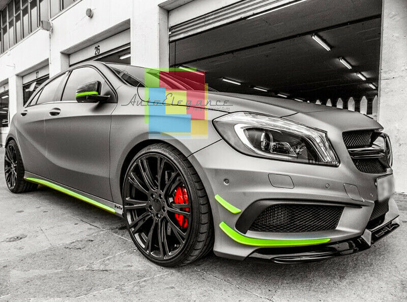 BAFFI SOPRA PARAURTI ANTERIORE MERCEDES W176 2012+ DESIGN AMG A45 AUTOELEGANCERICAMBI