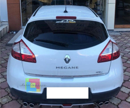 RENAULT MEGANE 3 III SOTTO PARAURTI POSTERIORE DIFFUSORE QUATTRO TERMINALI ABS -