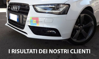 GRIGLIE FENDINEBBIA ALL BLACK DESIGN RS4 PER AUDI A4 B8 2012+ LIFT NIDO D&apos;APE