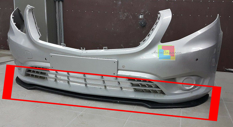 SPOILER SOTTO PARAURTI ANTERIORE PER MERCEDES VITO W447 MK3 2014 IN POI