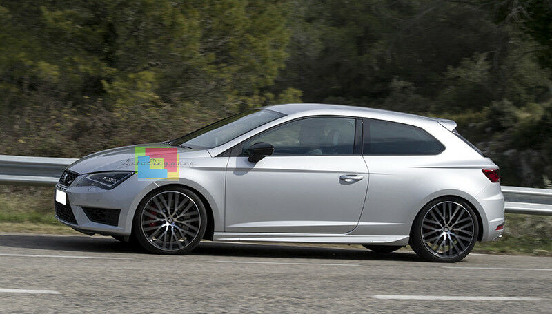 SEAT LEON 5F 2012+ 3 DOOR SIDE SKIRTS SPORTY LOOK UNDER DOOR SPOILER