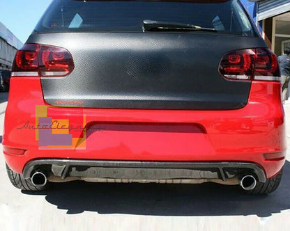 UNDER BUMPER SPOILER VW GOLF 6 VI 2008-2012 REAR DIFFUSER GTI ABS .-