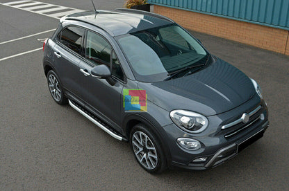 PEDANE LATERALI TOP QUALITA&apos; PER FIAT 500X 2014 IN POI SOTTOPORTA ANTISCIVOLO