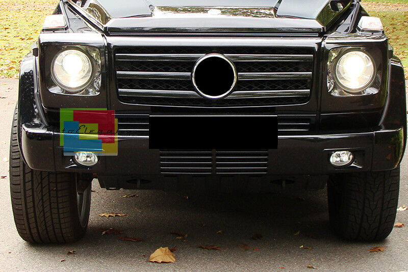 MERCEDES W463 Classe G 1990-2010 GRIGLIA ANTERIORE LOOK AMG PROFILI CROMATI .-