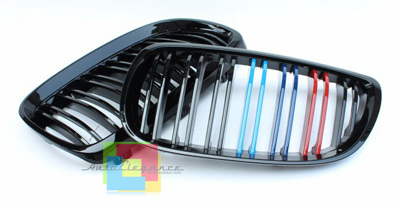 GRIGLIA ANTERIORE DOPPIA FASCIA 3 COLORI M PER BMW SERIE 3 E92 E93 2006-2009