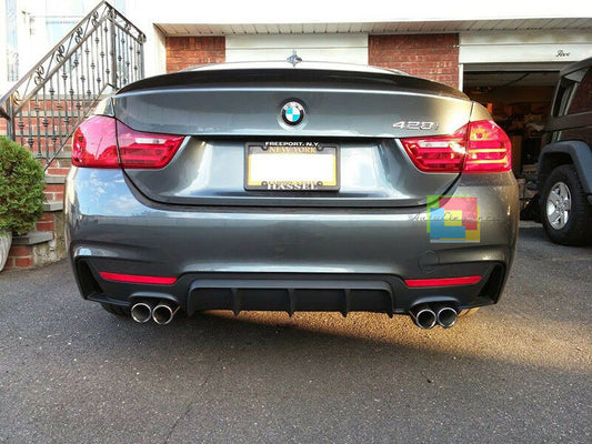 BMW 4 SERIES F32 F33 F36 2013+ REAR BUMPER ABS DIFFUSER EXTRACTOR