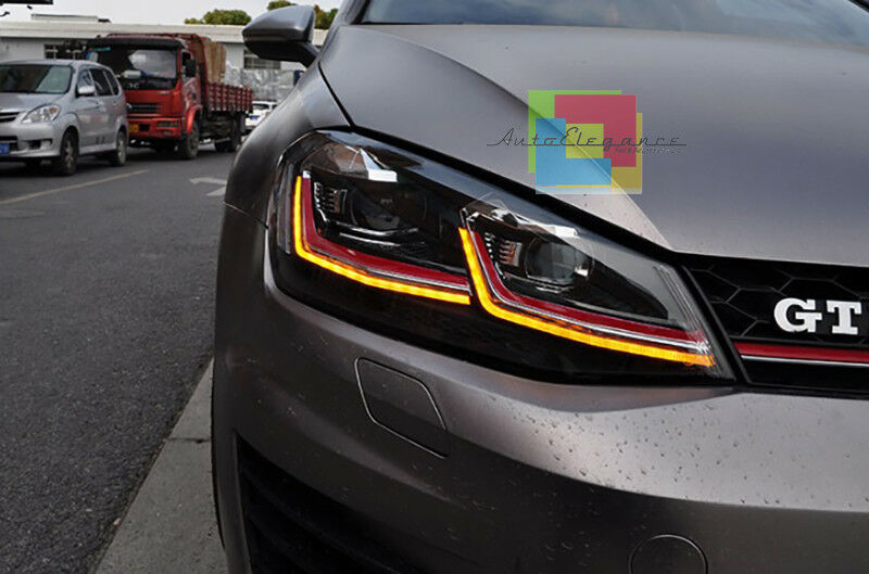 VW GOLF 7 VII dal  FARI ANTERIORI GTI FANALI DIURNA LED FRECCIA DINAMICA