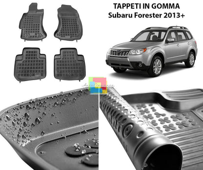SUBARU FORESTER 2013 ONWARDS RUBBER CAR MATS - TOP QUALITY MATS -1